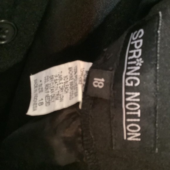 BOYS’ BLACK SPRING NOTION TUXEDO SUIT JACKET, VEST, & PANTS Size 18 - Picture 15 of 16